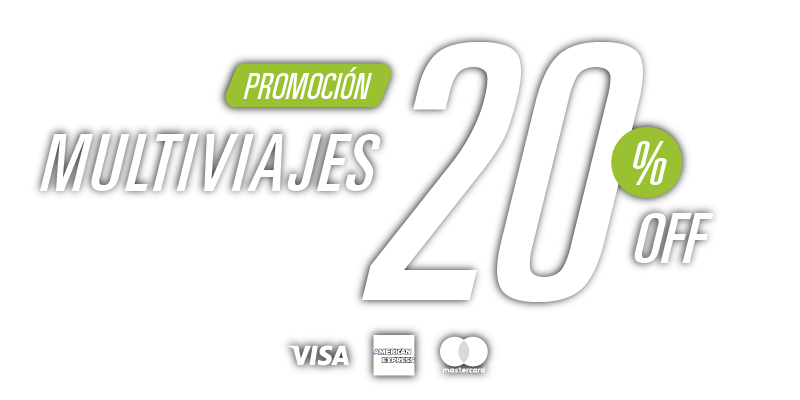 50%Off del 2do al 5to viajero en productos seleccionados